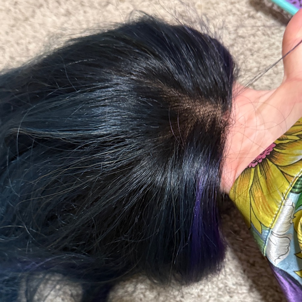 Nixie- Sassy Misfits Teal-Blue Wig - Picture 4 of 6
